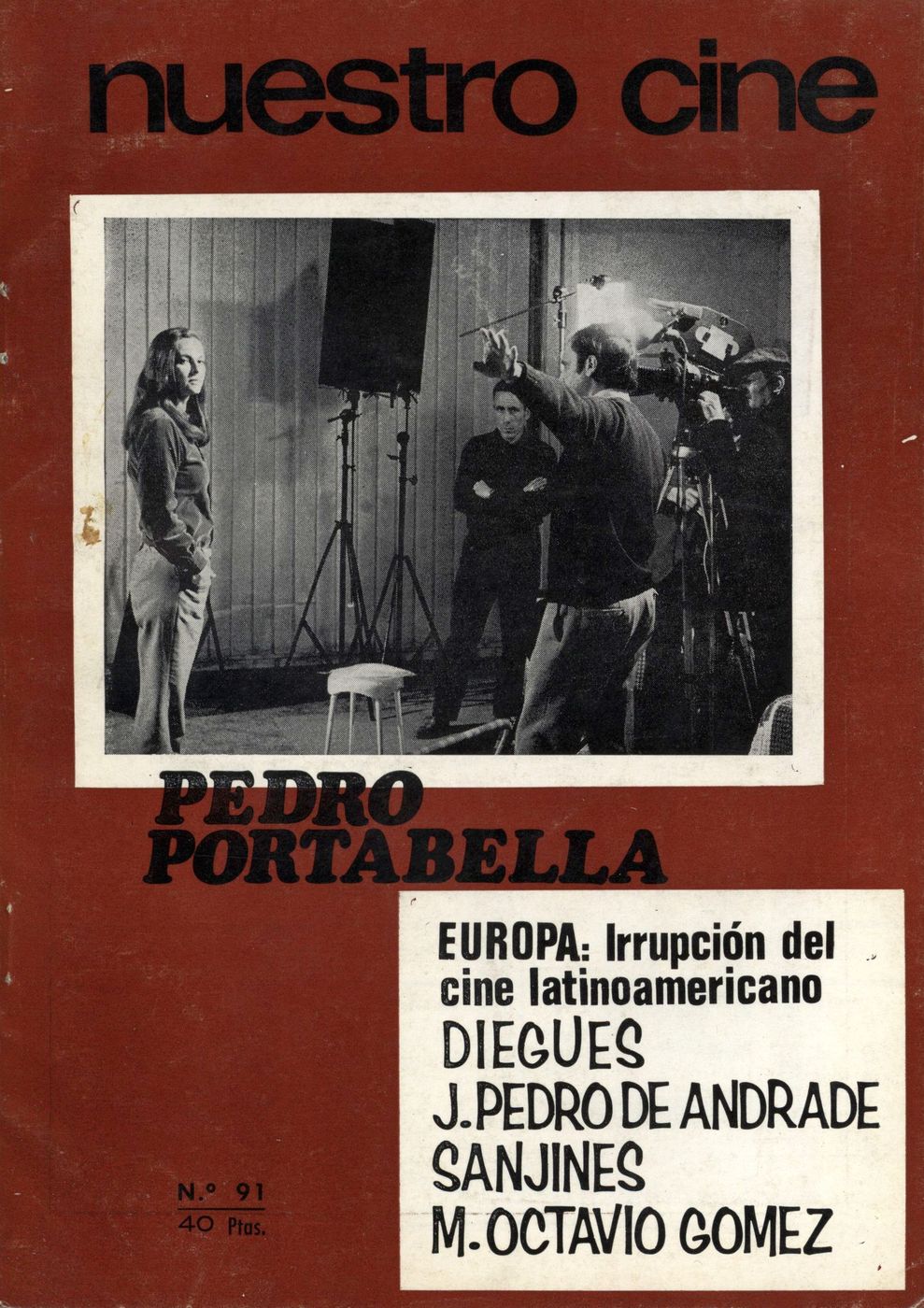 NUESTRO CINE magazine side cover Issue 91 November 1969