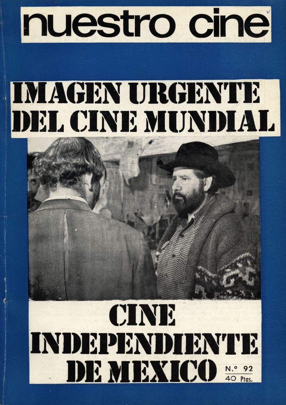 NUESTRO CINE magazine side cover Issue 92 December 1969