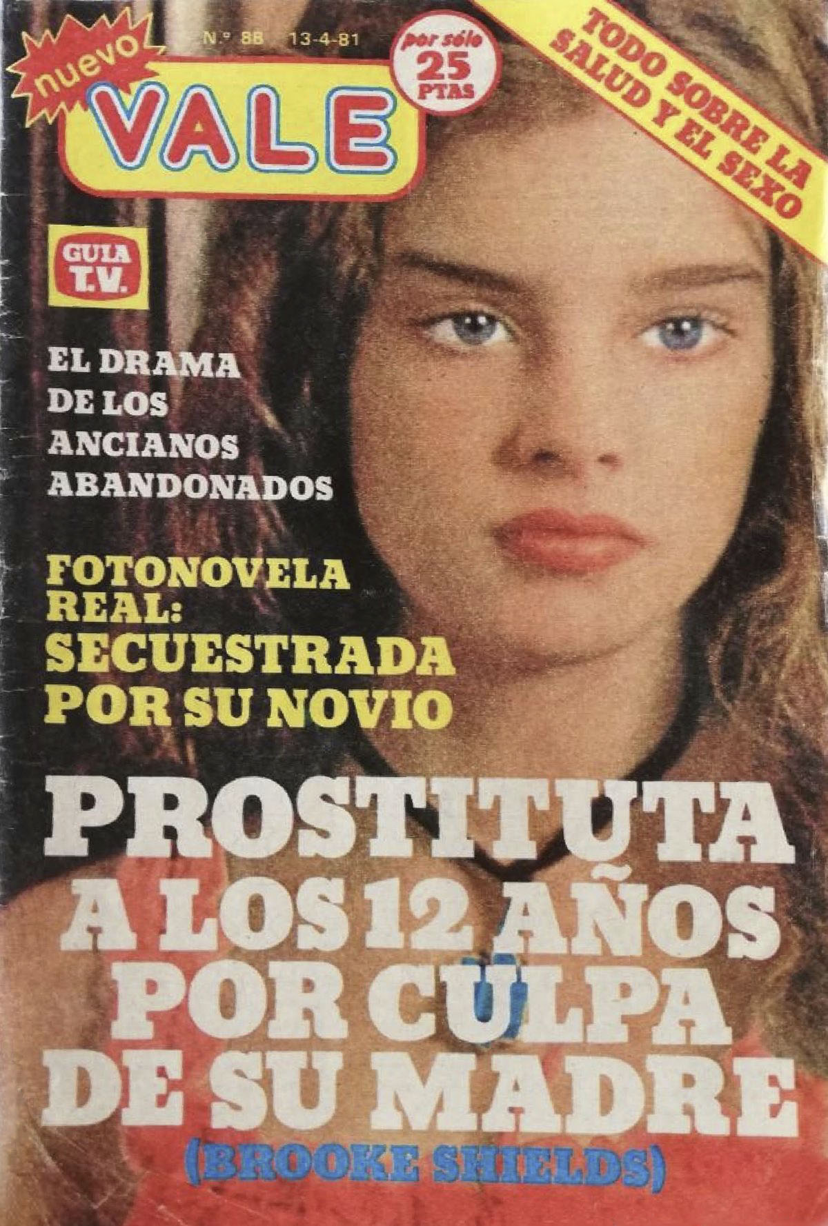 NUEVO VALE magazine side cover Issue 88 13 April 1981