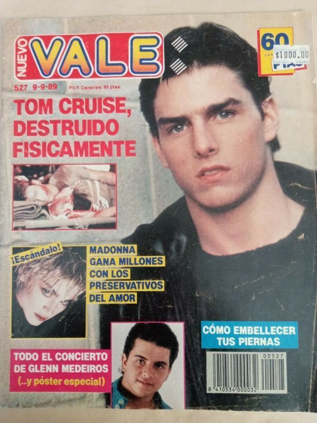 NUEVO VALE magazine side cover 9 September 1989