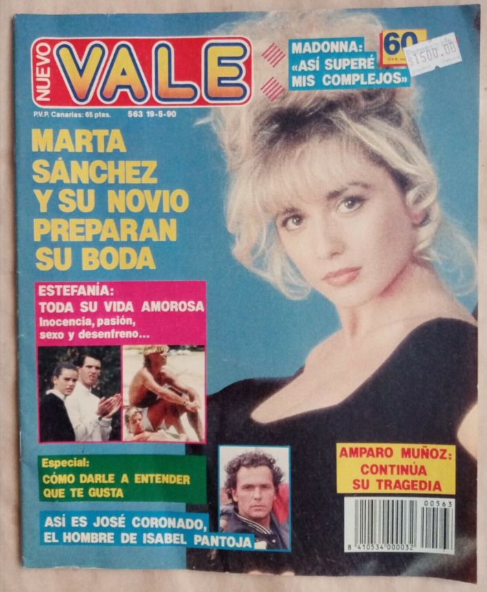 NUEVO VALE magazine side cover 19 May 1990