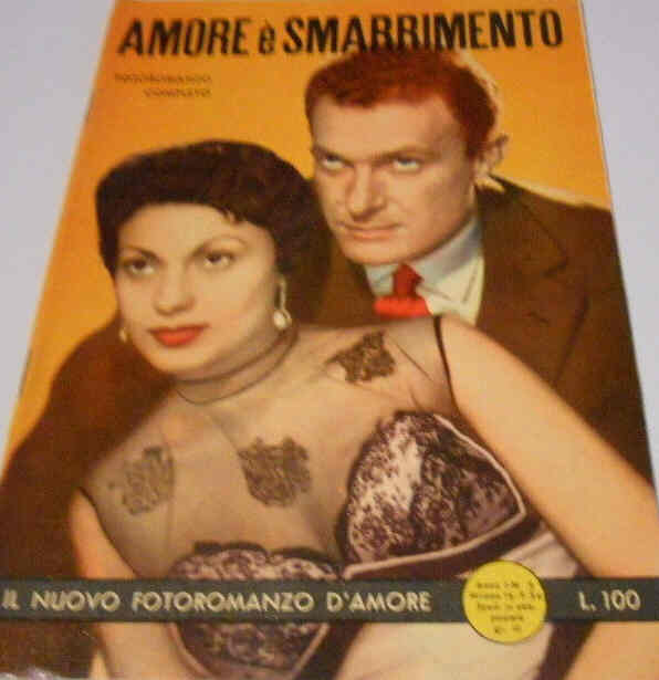 IL NUOVO FOTOROMANZO D AMORE magazine side cover Issue 3  1954