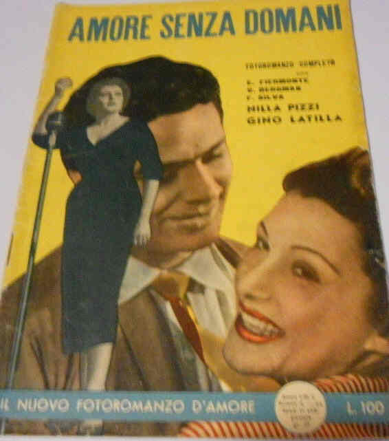 IL NUOVO FOTOROMANZO D AMORE magazine side cover Issue 6  1954