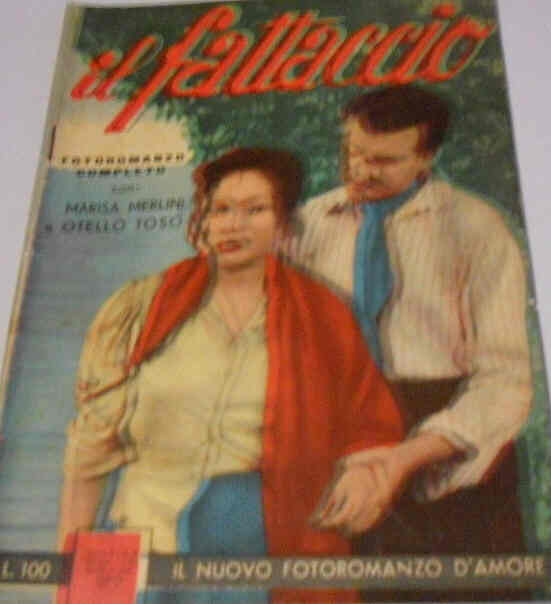IL NUOVO FOTOROMANZO D AMORE magazine side cover Issue 8  1955