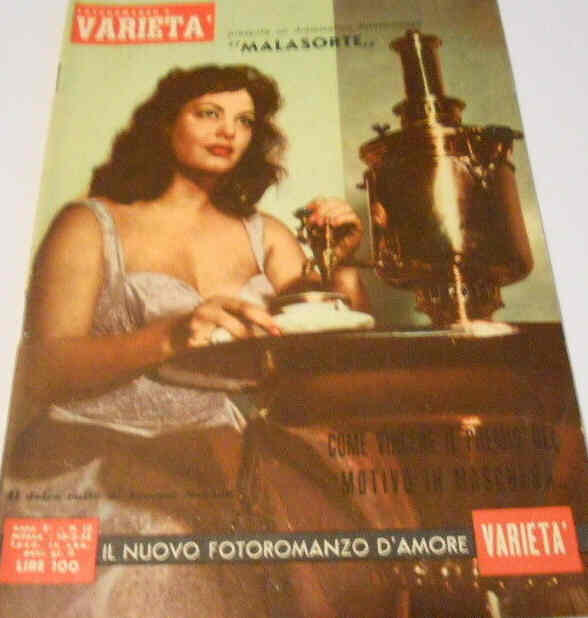 IL NUOVO FOTOROMANZO D AMORE magazine side cover Issue 12  1955