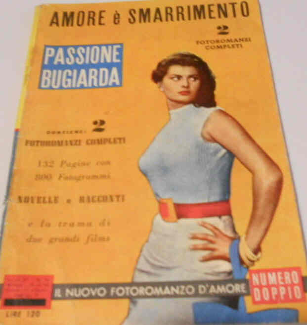 IL NUOVO FOTOROMANZO D AMORE magazine side cover Issue 15  1955