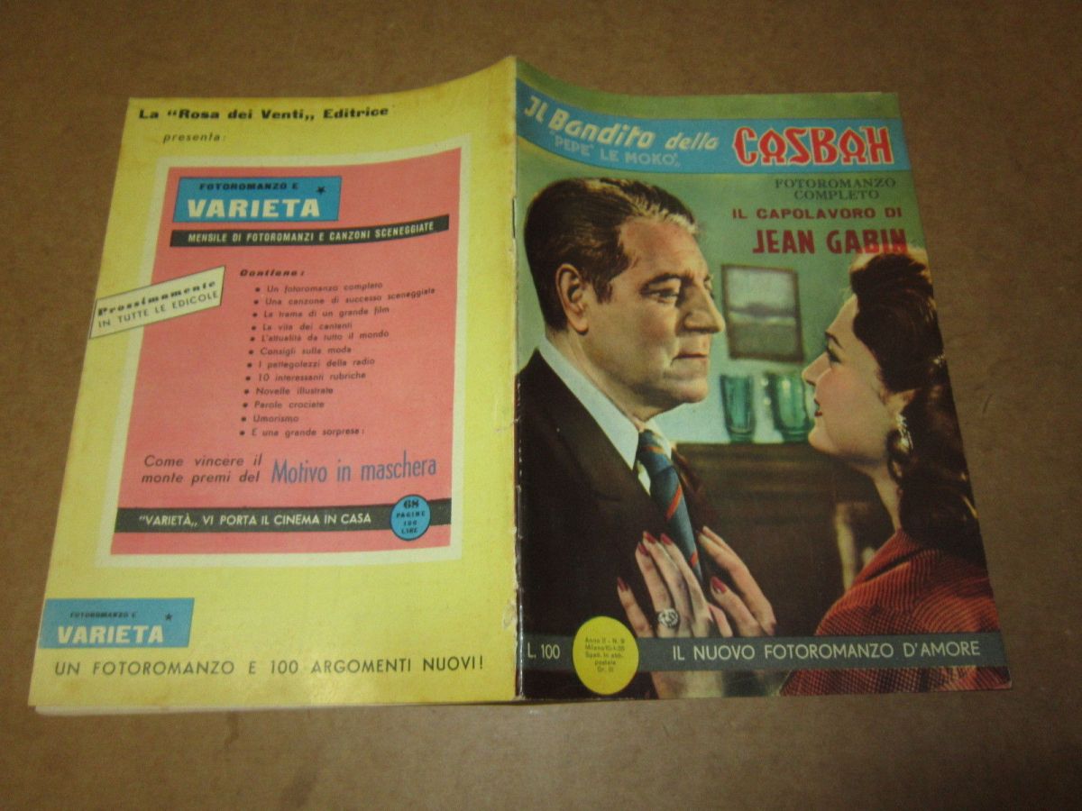 IL NUOVO FOTOROMANZO D AMORE magazine side cover Issue 9 10 January 1955