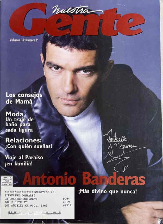 NUESTRA GENTE magazine side cover  April 2004