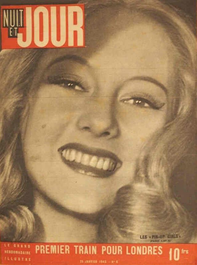 NUIT ET JOUR magazine side cover Issue 6 25 January 1945