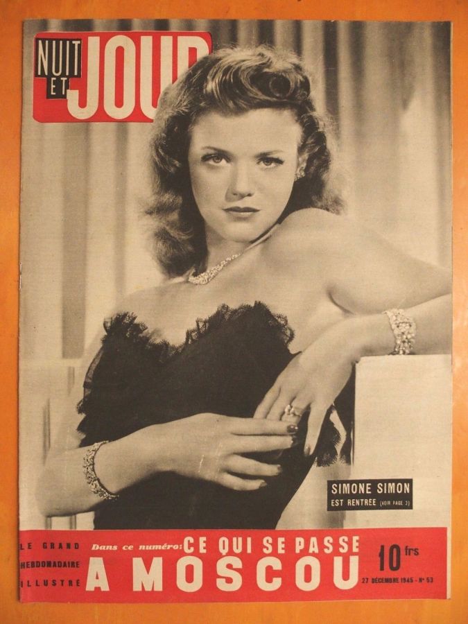 NUIT ET JOUR magazine side cover Issue 53 27 December 1945