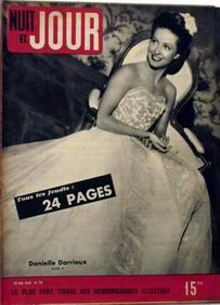 NUIT ET JOUR magazine side cover Issue 75 30 May 1946