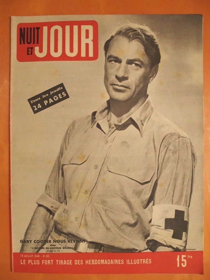 NUIT ET JOUR magazine side cover Issue 82 18 July 1946