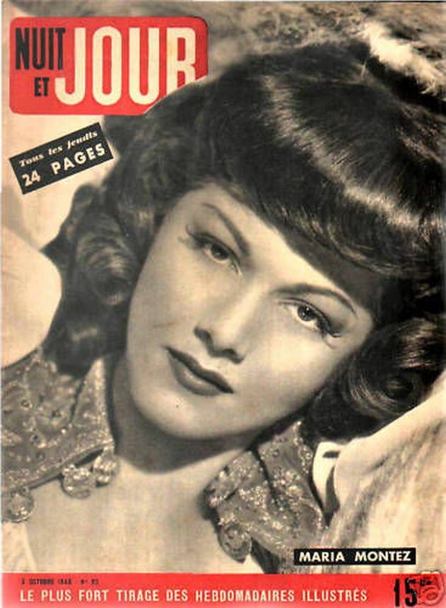 NUIT ET JOUR magazine side cover Issue 93 3 October 1946