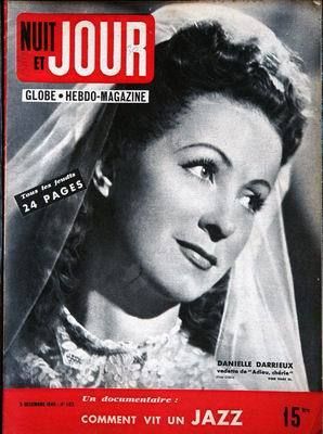 NUIT ET JOUR magazine side cover Issue 102 5 December 1946