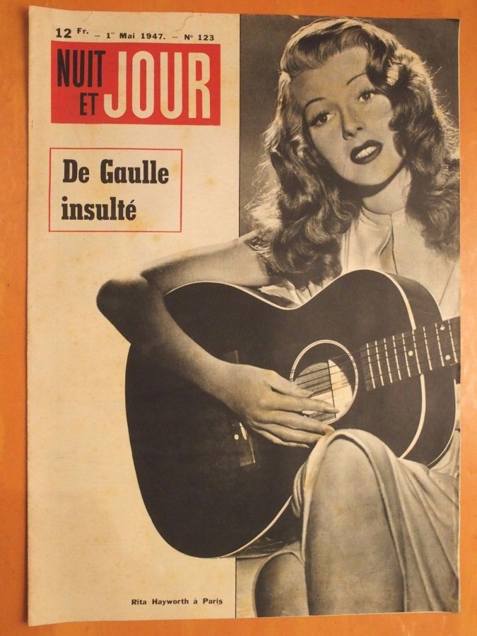 NUIT ET JOUR magazine side cover Issue 123 1 May 1947