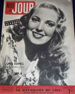 NUIT ET JOUR magazine side cover Issue 128 5 June 1947