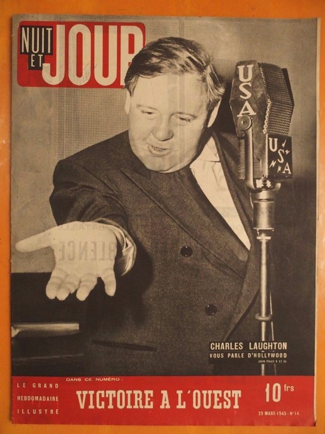 NUIT ET JOUR magazine side cover Issue 14 29 March 1945