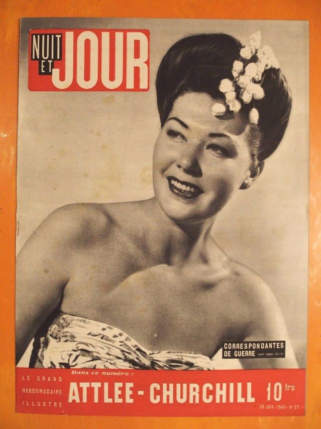 NUIT ET JOUR magazine side cover Issue 27 28 June 1945