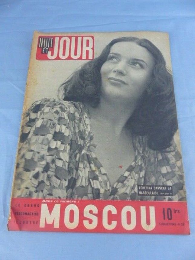 NUIT ET JOUR magazine side cover Issue 28 5 July 1945