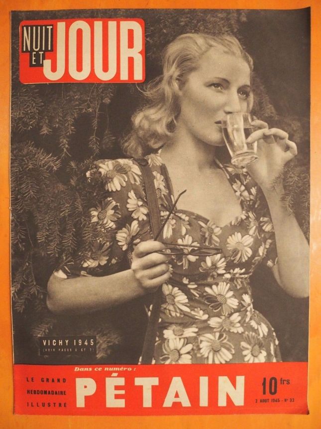 NUIT ET JOUR magazine side cover Issue 32 2 August 1945