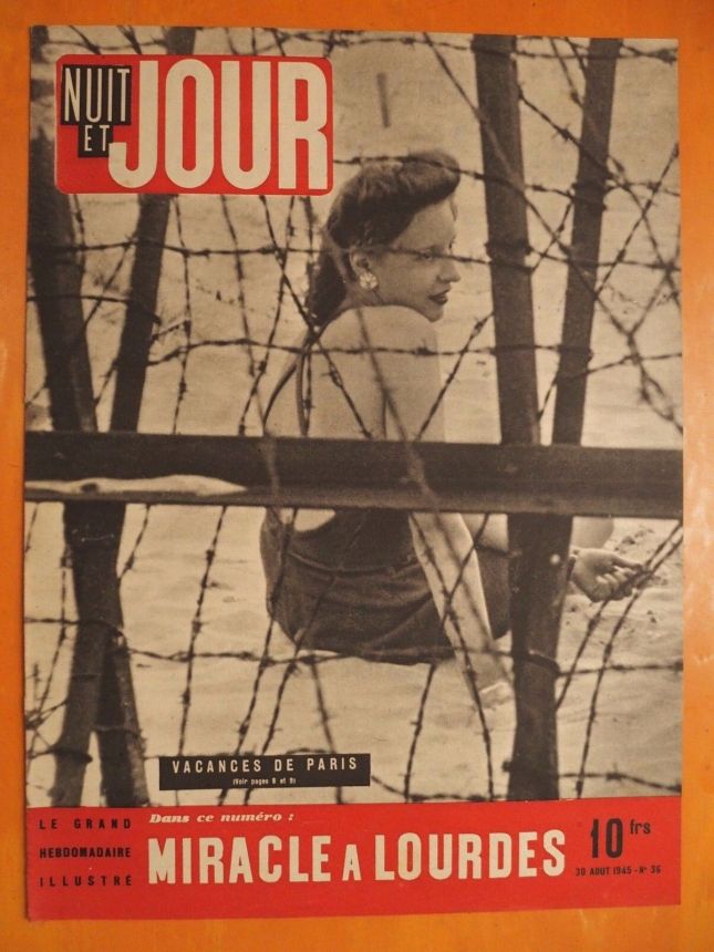 NUIT ET JOUR magazine side cover Issue 36 30 August 1945