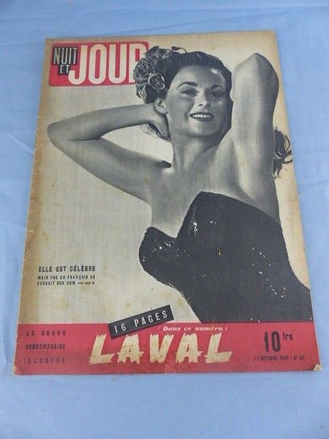NUIT ET JOUR magazine side cover Issue 42 11 October 1945