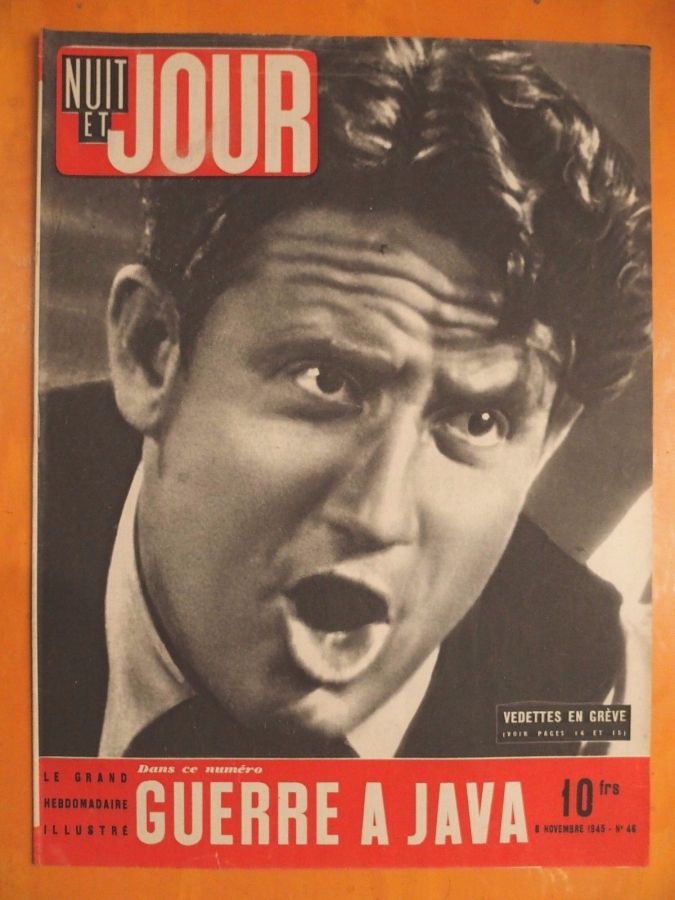 NUIT ET JOUR magazine side cover Issue 46 8 November 1945