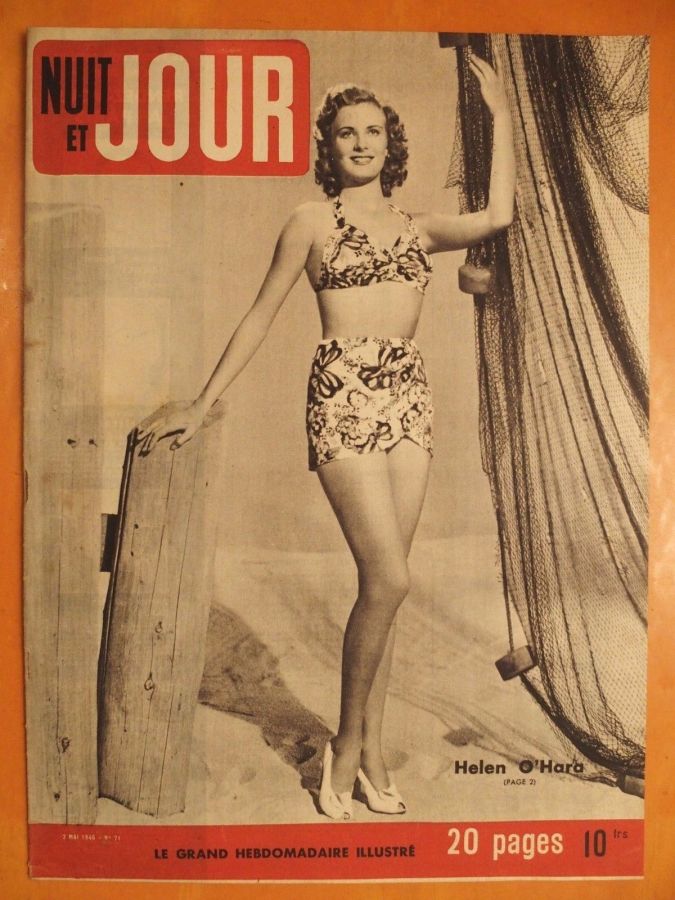 NUIT ET JOUR magazine side cover Issue 71 2 May 1946