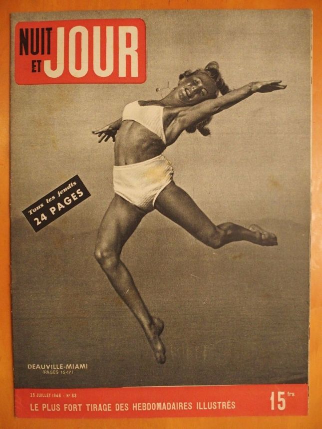NUIT ET JOUR magazine side cover Issue 83 25 July 1946