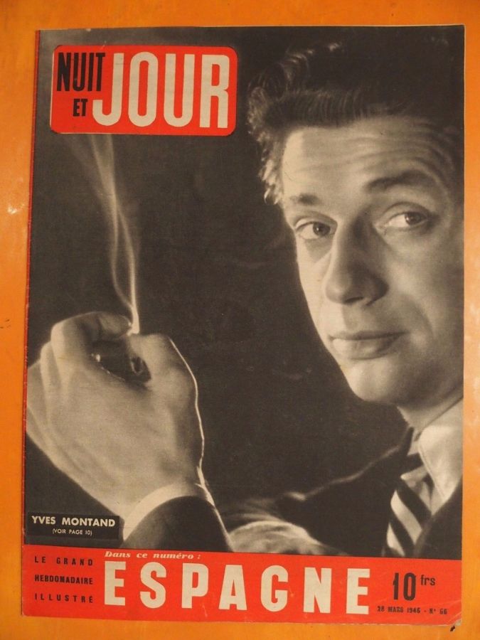 NUIT ET JOUR magazine side cover Issue 66 28 March 1946