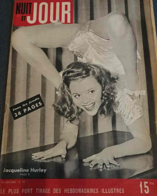 NUIT ET JOUR magazine side cover Issue 78 20 June 1946