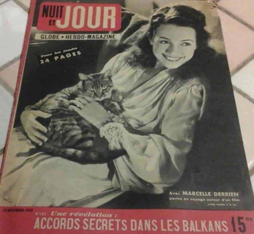 NUIT ET JOUR magazine side cover Issue 103 12 December 1946