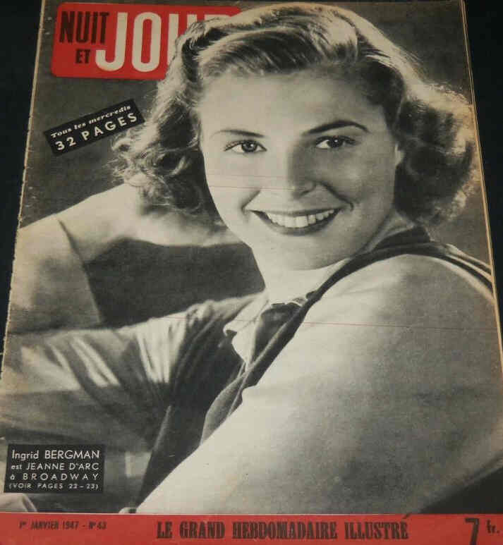 NUIT ET JOUR magazine side cover Issue 106 1 January 1947