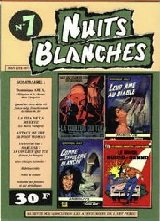 NUITS BLANCHES magazine side cover Issue 7  