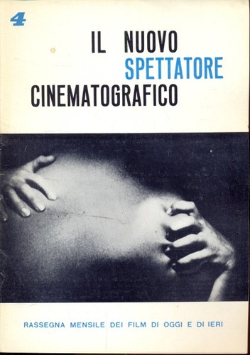 NUOVO SPETTATORE CINEMATOGRAFICO magazine side cover Issue 4 October 1959