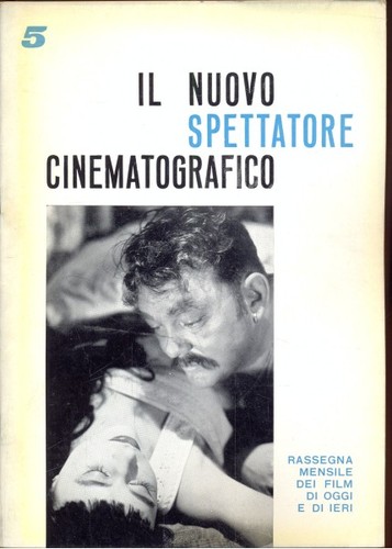 NUOVO SPETTATORE CINEMATOGRAFICO magazine side cover Issue 5 November 1959