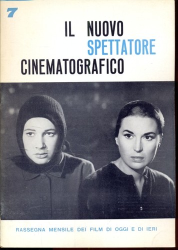 NUOVO SPETTATORE CINEMATOGRAFICO magazine side cover Issue 7  1960