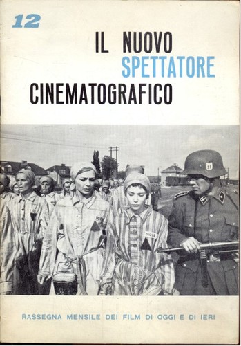 NUOVO SPETTATORE CINEMATOGRAFICO magazine side cover Issue 12  1960