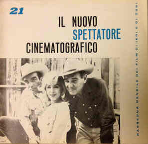 NUOVO SPETTATORE CINEMATOGRAFICO magazine side cover Issue 21  1961