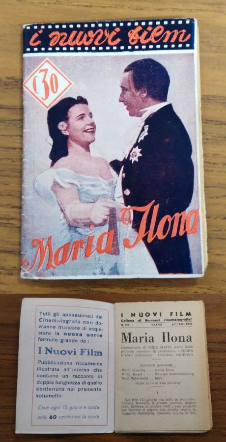 I NUOVI FILM magazine side cover Issue 120 6 July 1940