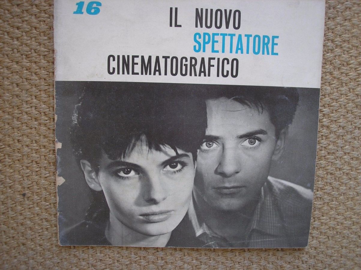 NUOVO SPETTATORE CINEMATOGRAFICO magazine side cover Issue 16   1960