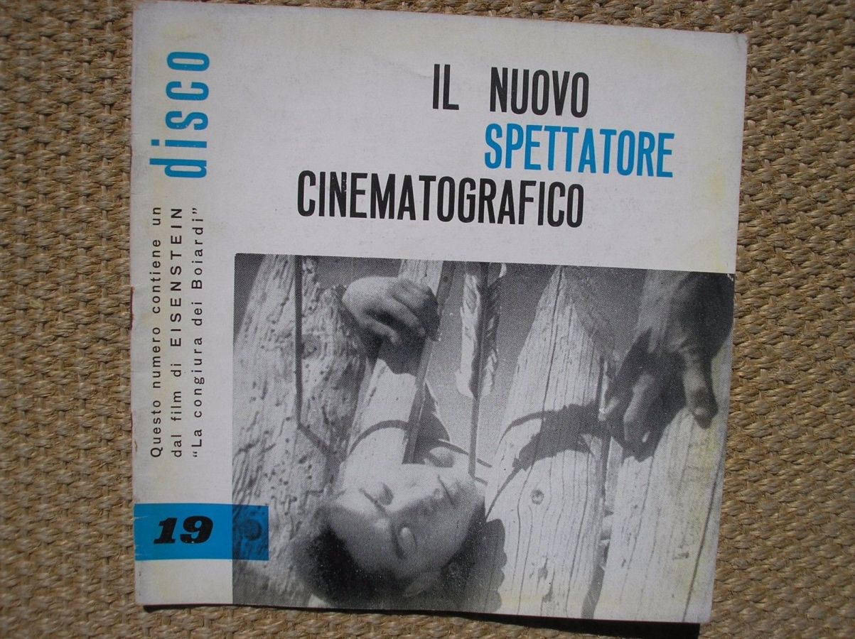 NUOVO SPETTATORE CINEMATOGRAFICO magazine side cover Issue 19   1961