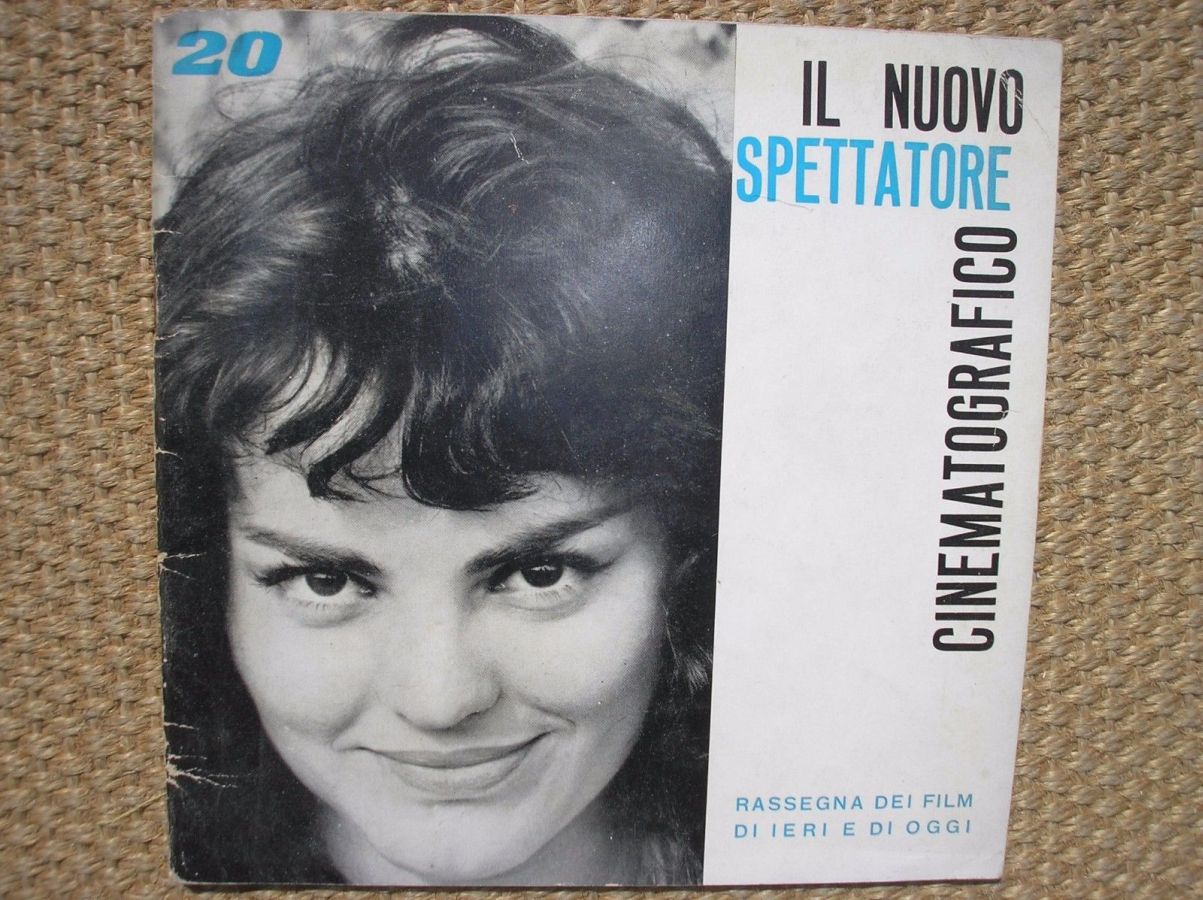 NUOVO SPETTATORE CINEMATOGRAFICO magazine side cover Issue 20   1961