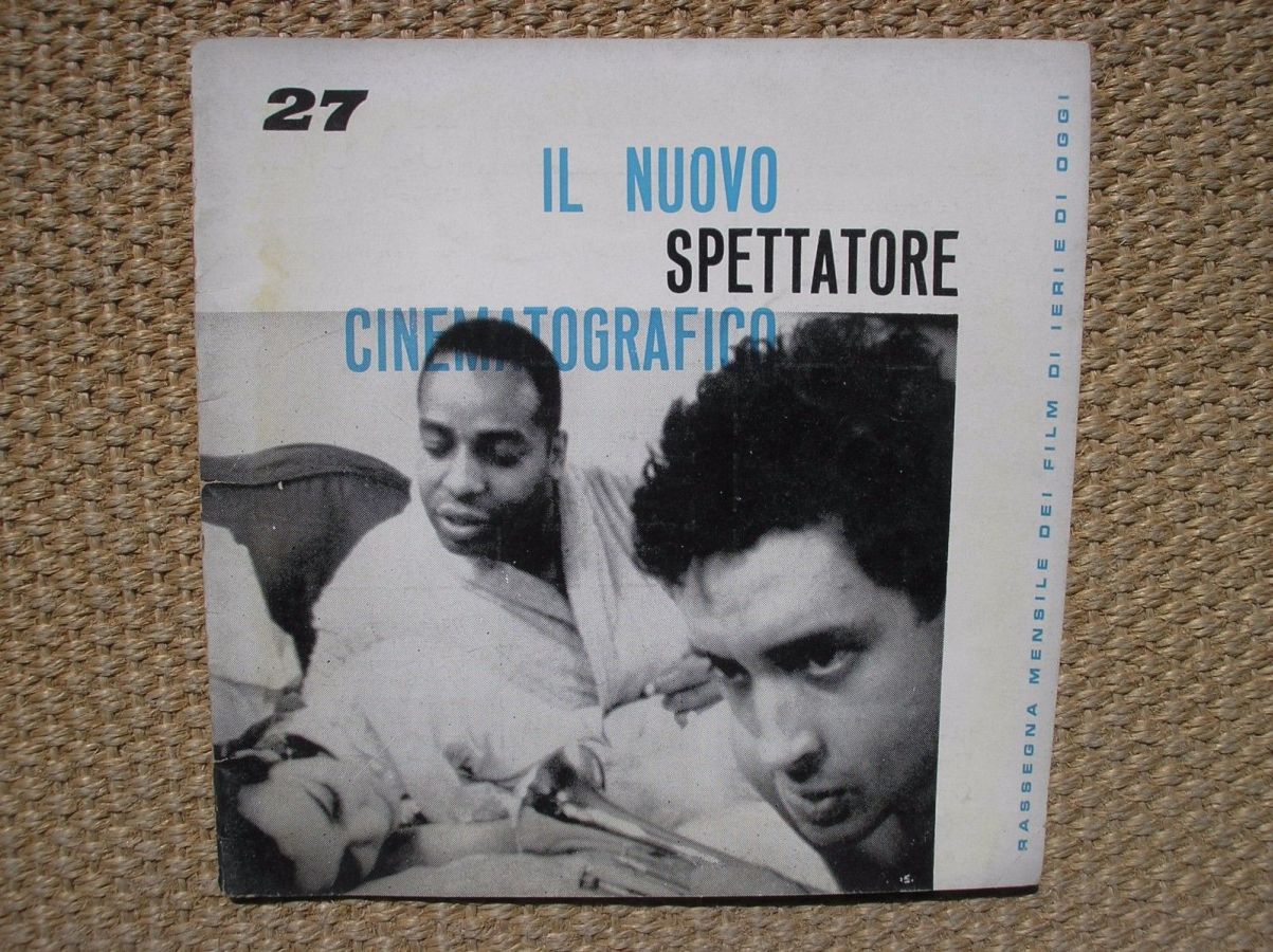 NUOVO SPETTATORE CINEMATOGRAFICO magazine side cover Issue 27   1961