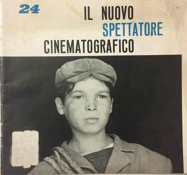NUOVO SPETTATORE CINEMATOGRAFICO magazine side cover Issue 24  August/September 1961