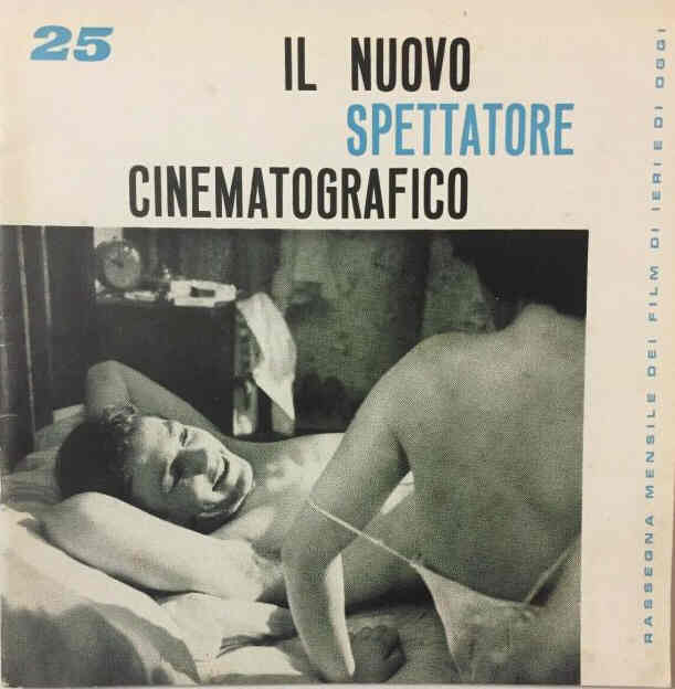 NUOVO SPETTATORE CINEMATOGRAFICO magazine side cover Issue 25  October 1961