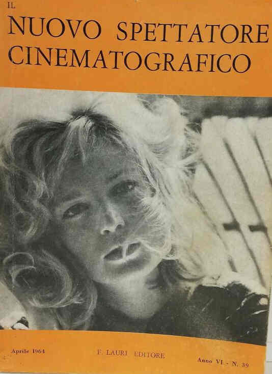NUOVO SPETTATORE CINEMATOGRAFICO magazine side cover Issue 39  April 1964