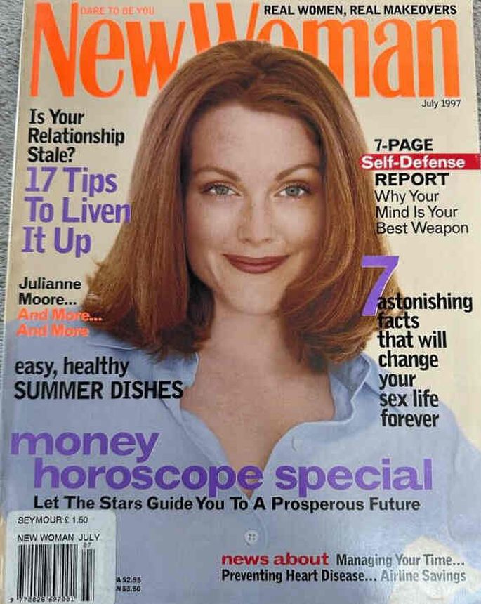 NEW WOMAN UK magazine side cover  July 1997