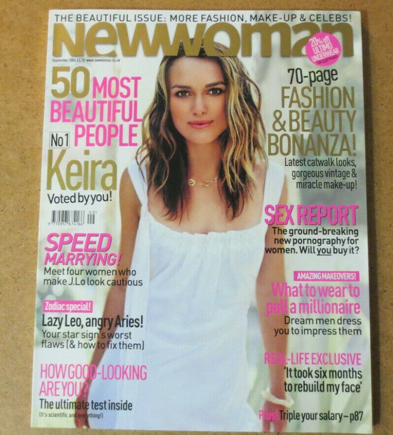 NEW WOMAN UK magazine side cover  September 2004