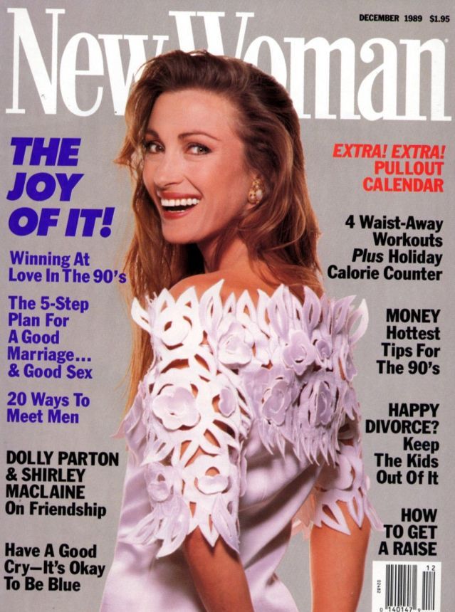 NEW WOMAN USA magazine side cover  December 1989